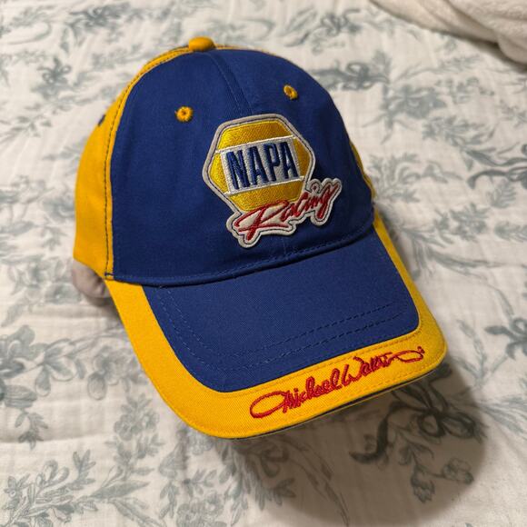 NASCAR NAPA Racing Hat Blue & Yellow Cap - Picture 1 of 4